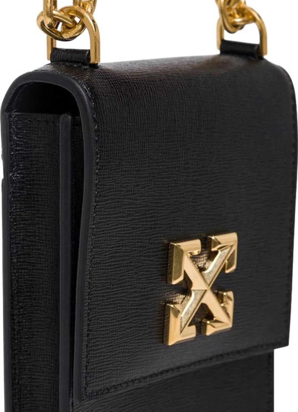 OFF WHITE JITNEY VERTICAL PHONE HOLDER BAG ON CHAIN