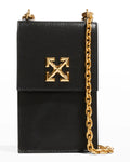 OFF WHITE JITNEY VERTICAL PHONE HOLDER BAG ON CHAIN