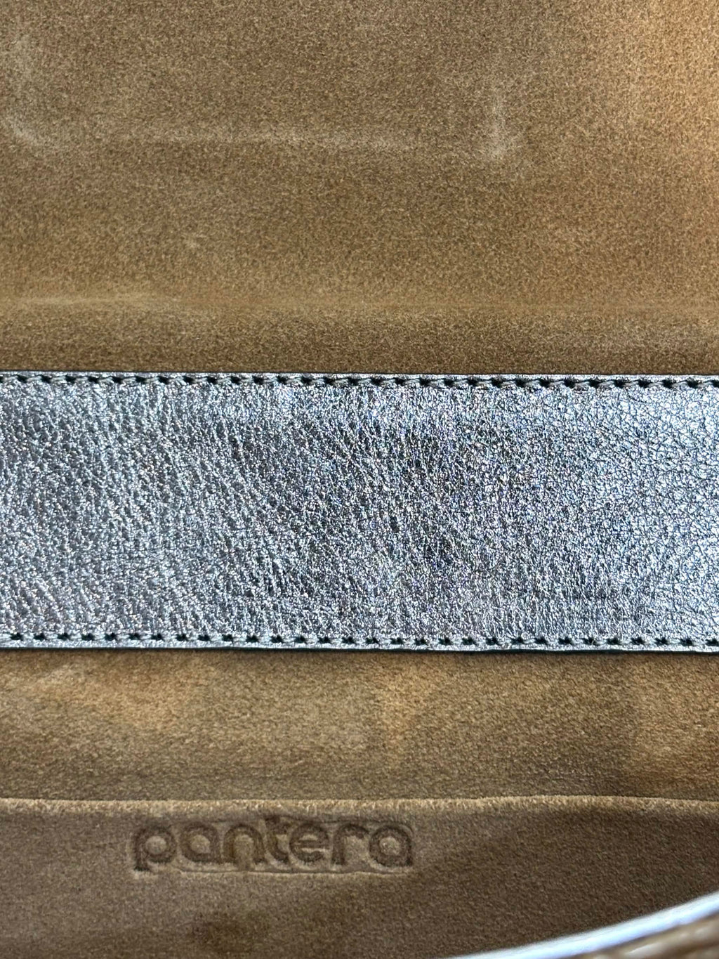 PANTERA PYTHON LEATHER CLUTCH BAG