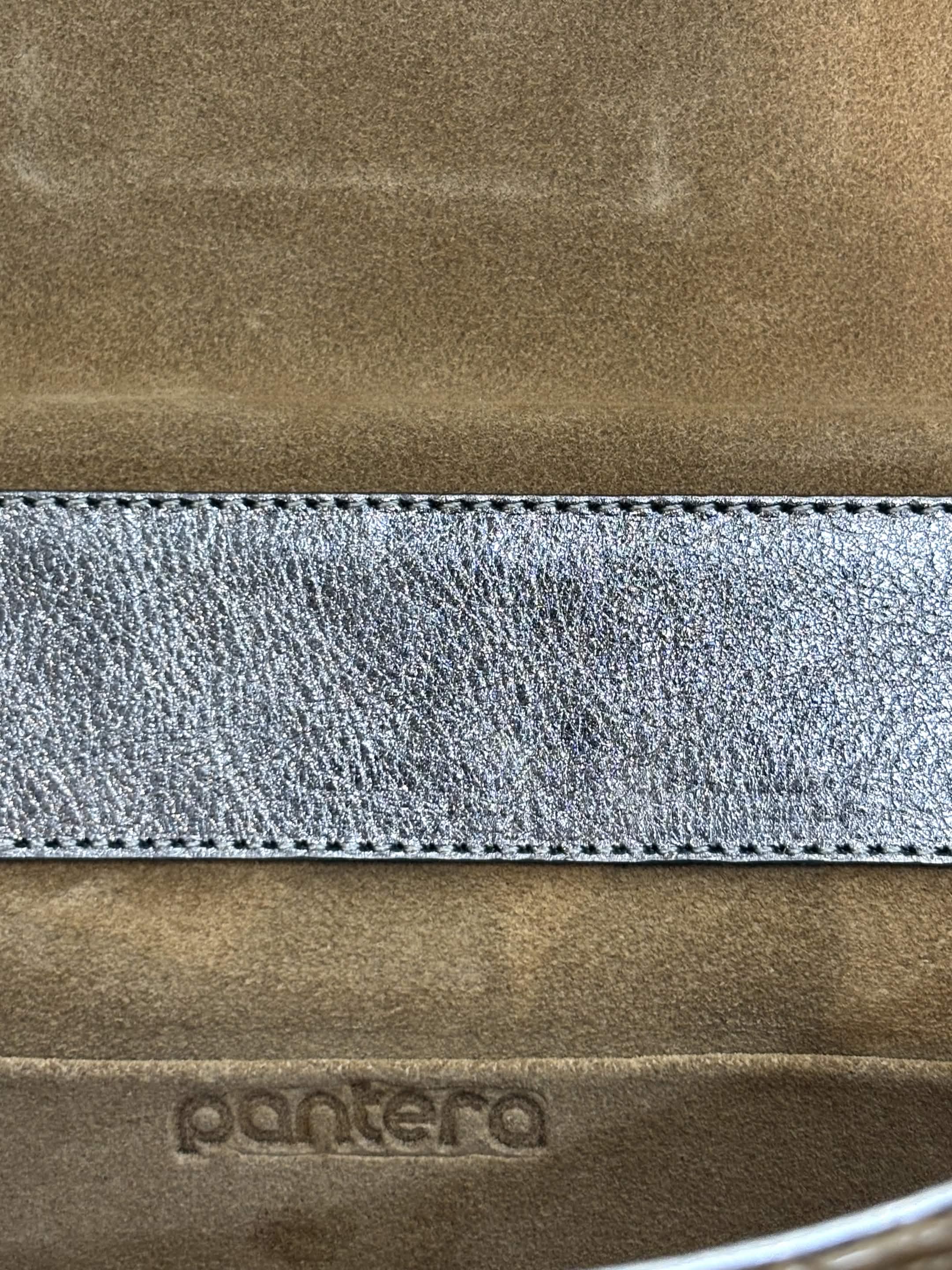 PANTERA PYTHON LEATHER CLUTCH BAG