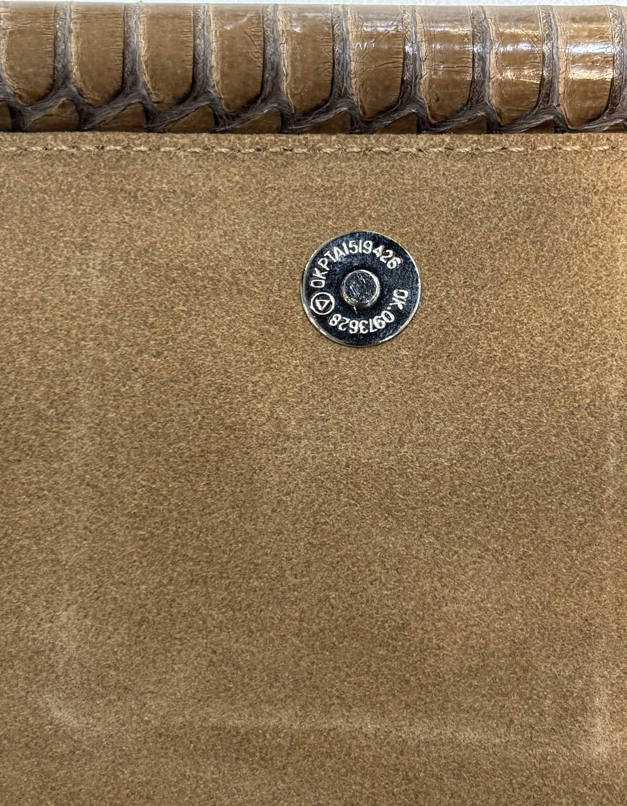 PANTERA PYTHON LEATHER CLUTCH BAG