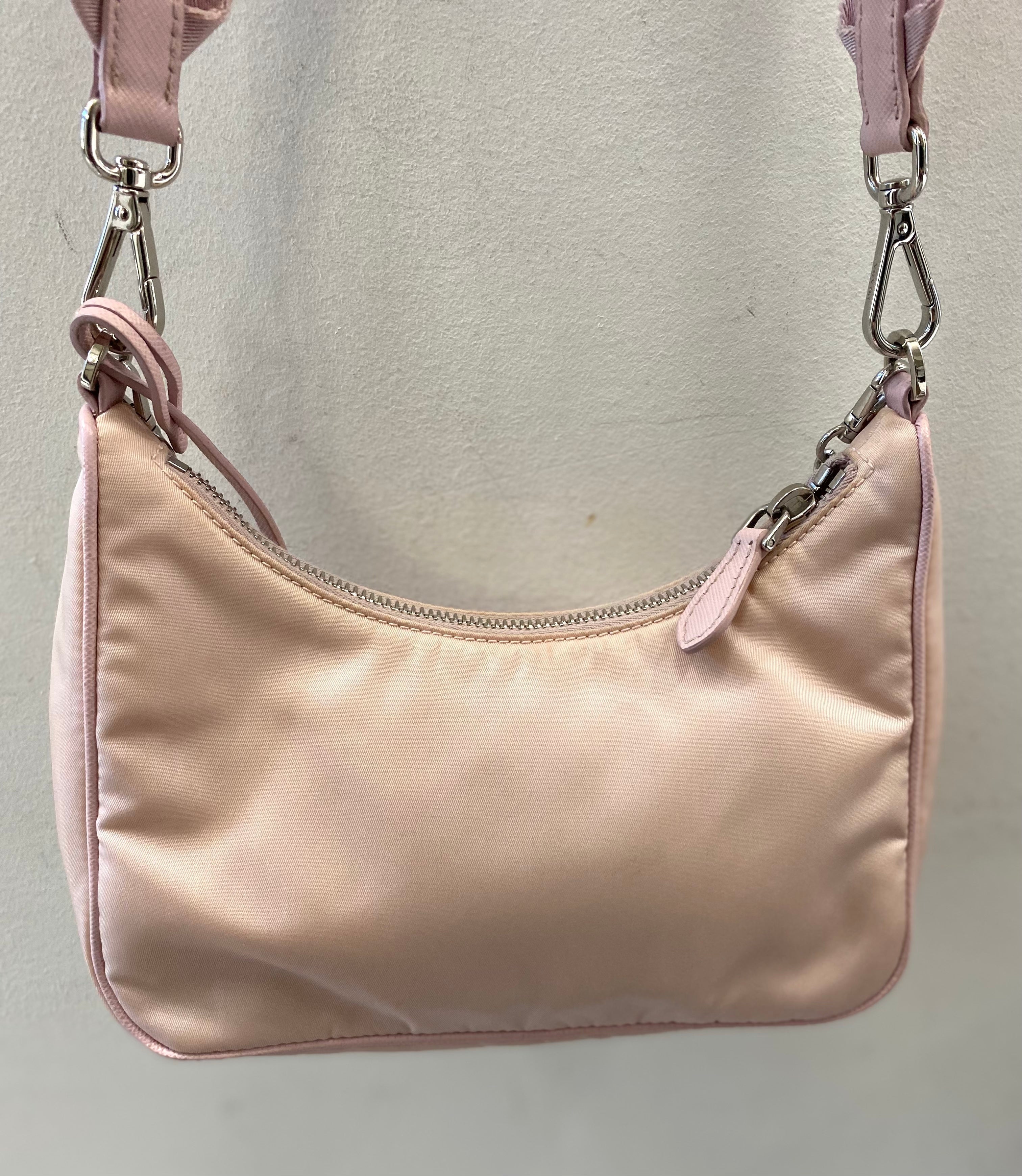 PRADA RE-EDITION 2005 ALABSTER NYLON CROSSBODY BAG