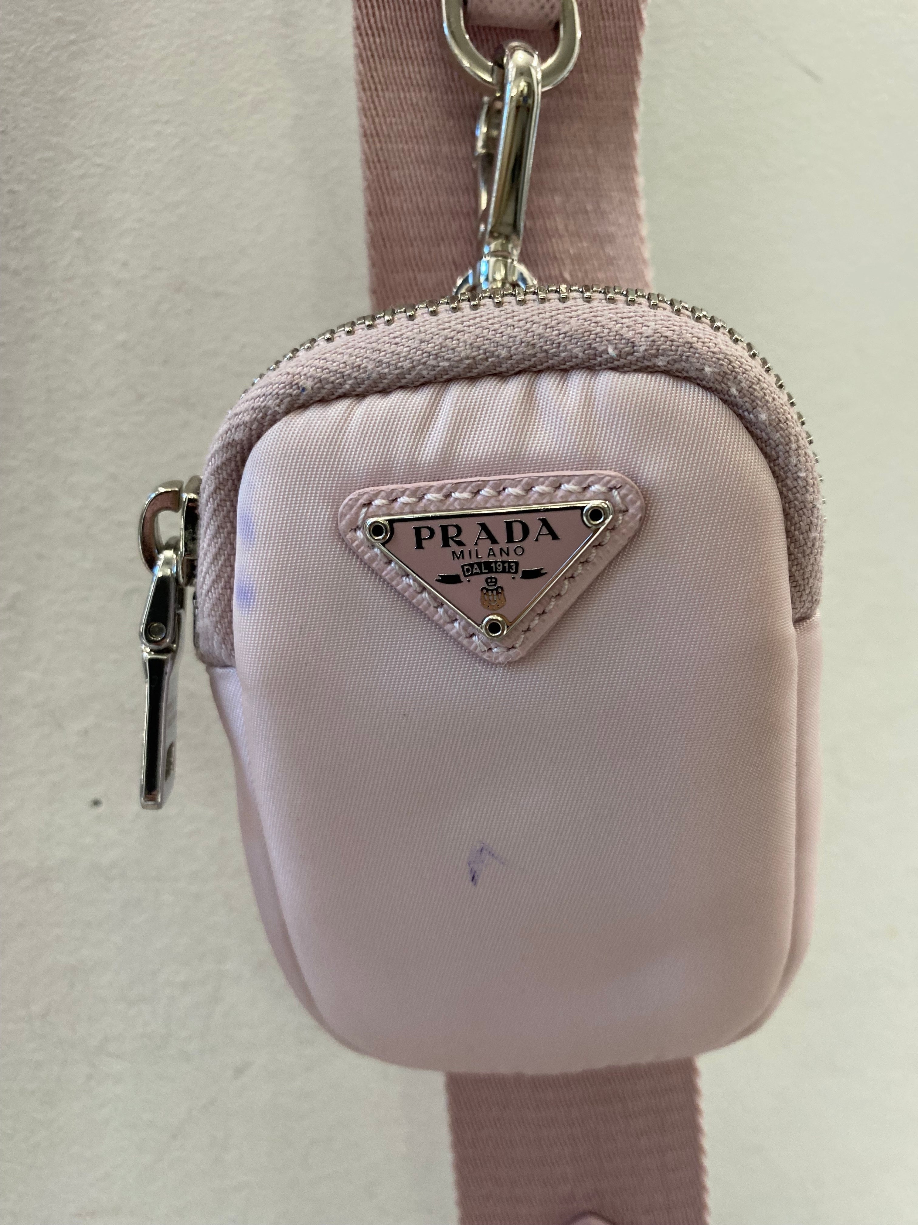 PRADA RE-EDITION 2005 ALABSTER NYLON CROSSBODY BAG