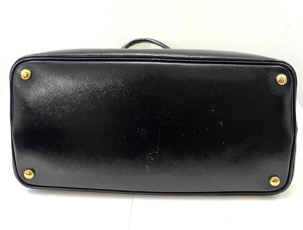 PRADA SHINY SAFFIANO VERNICE LEATHER DOUBLE HANDLE TOTE BAG