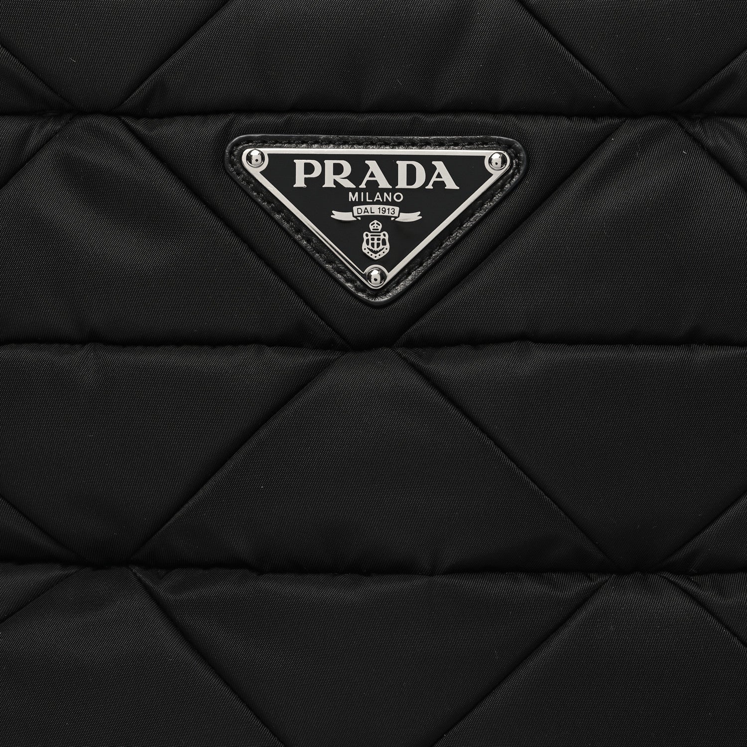 PRADA RE-NYLON TESSUTO NAPPA QUILTED PADDED ZIP TOTE BAG