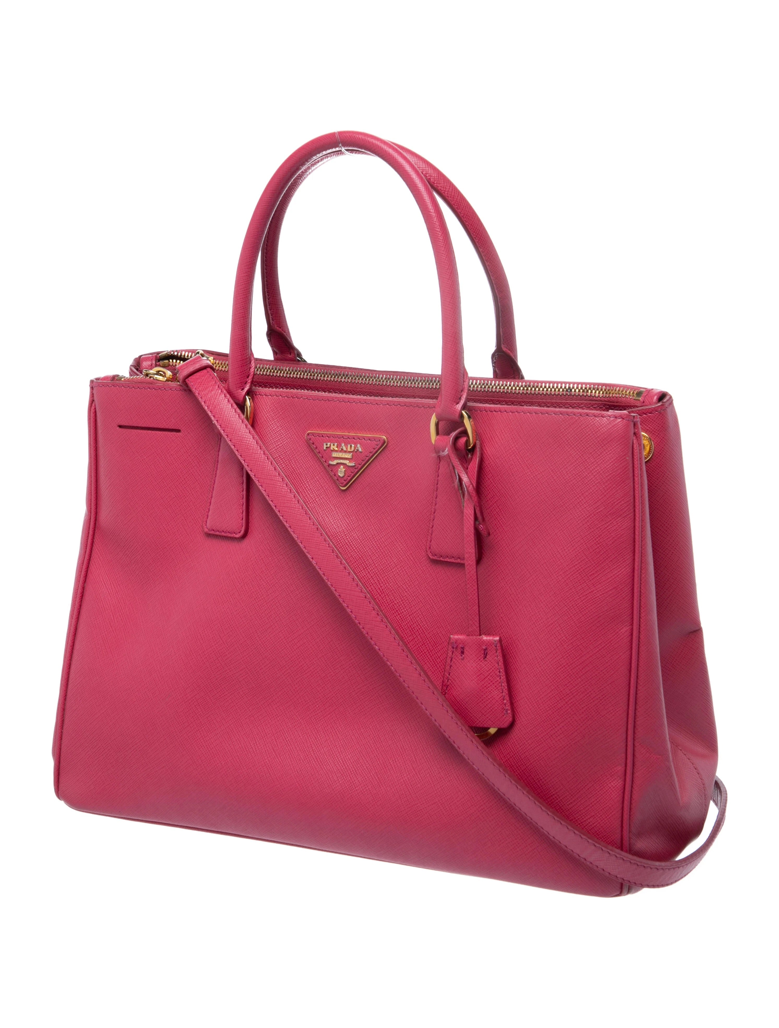 PRADA GALLERIA MEDIUM SAFFIANO LEATHER TOTE BAG