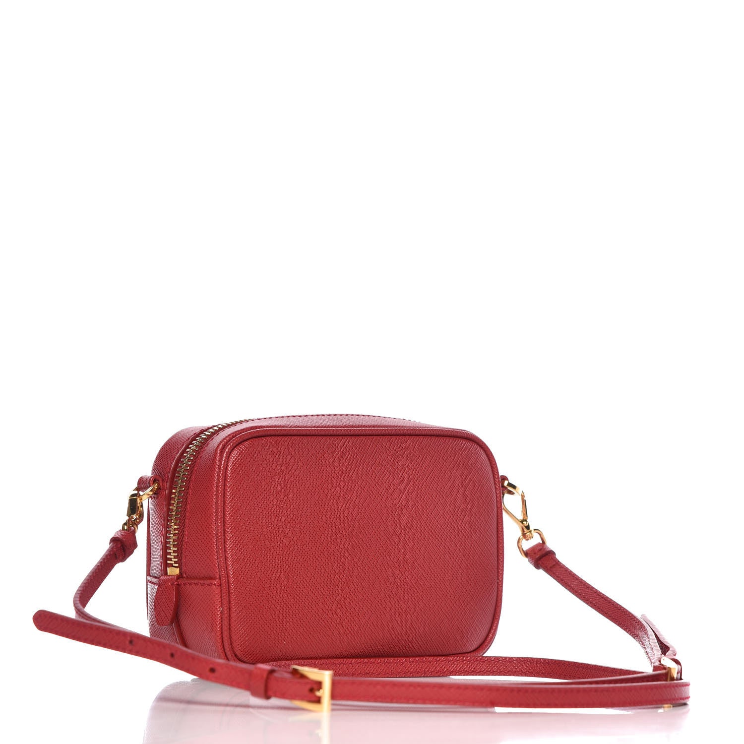 PRADA SAFFIANO LEATHER MINI CAMERA CROSSBODY BAG