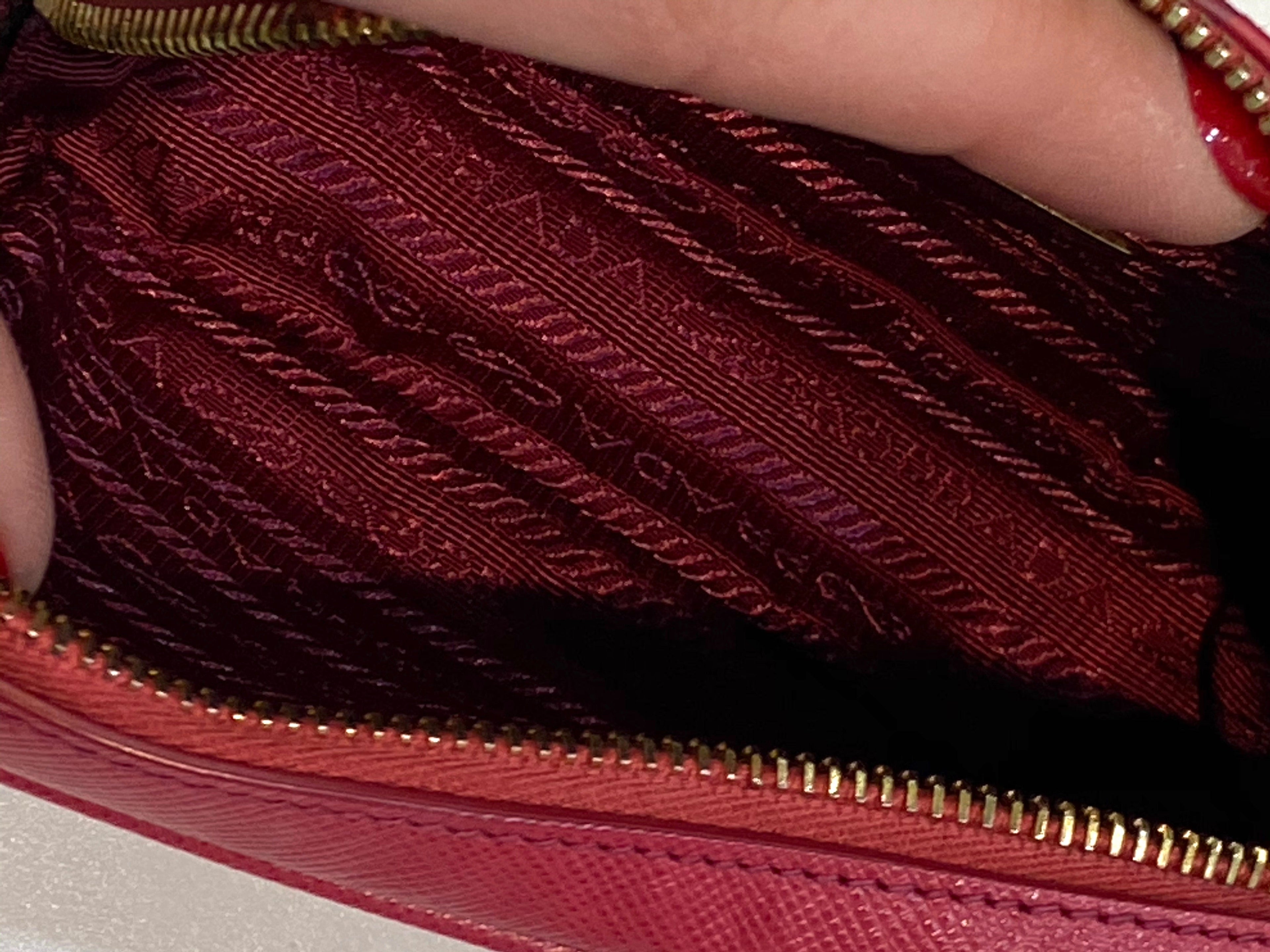 PRADA SAFFIANO LEATHER MINI CAMERA CROSSBODY BAG
