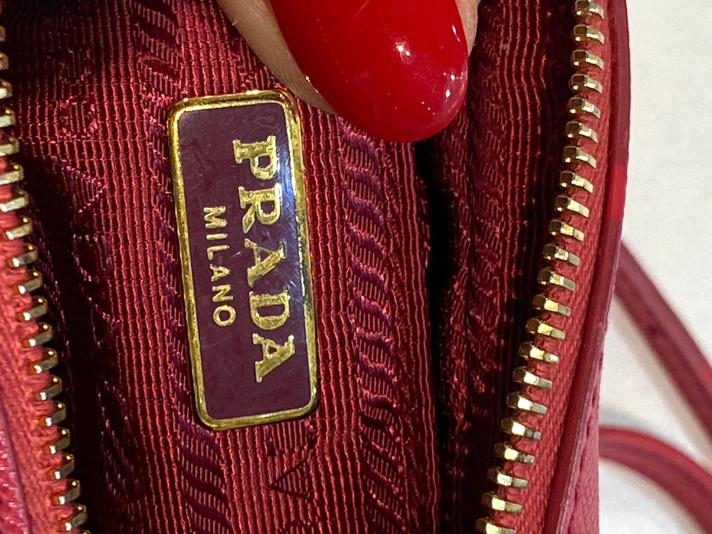PRADA SAFFIANO LEATHER MINI CAMERA CROSSBODY BAG