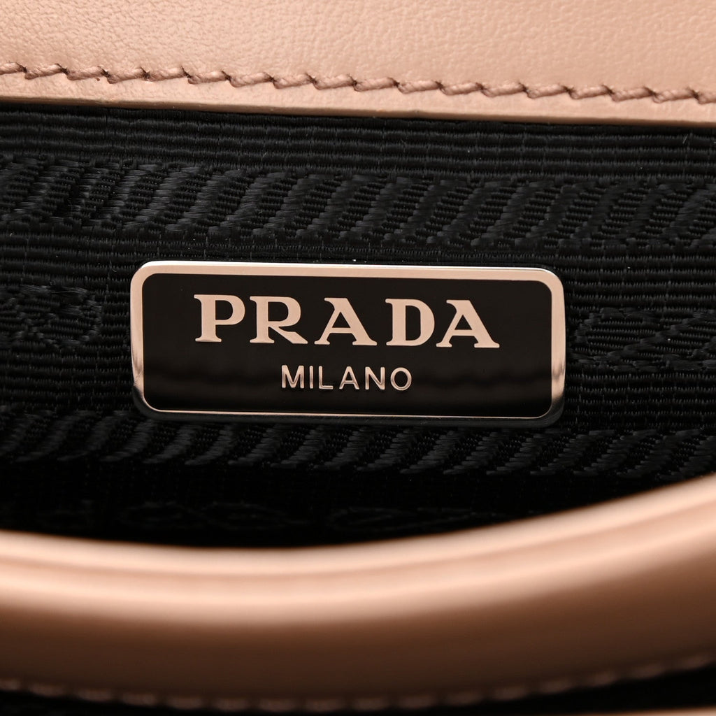 PRADA SOFT CALFSKIN CHAIN SHOULDER BAG
