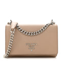 PRADA SOFT CALFSKIN CHAIN SHOULDER BAG