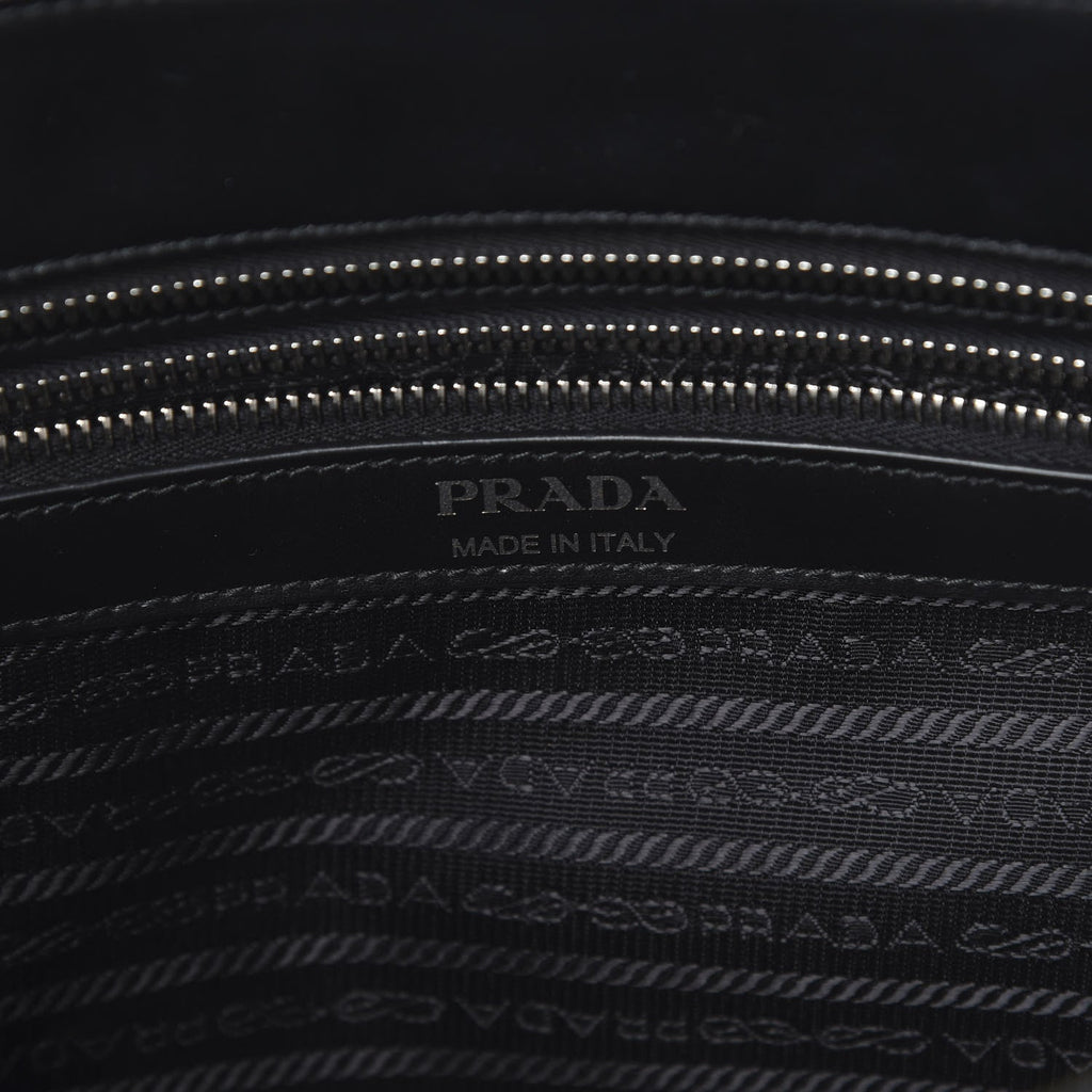 PRADA SOFT CALFSKIN IMPUNTURE DIAGRAMME TOTE BAG
