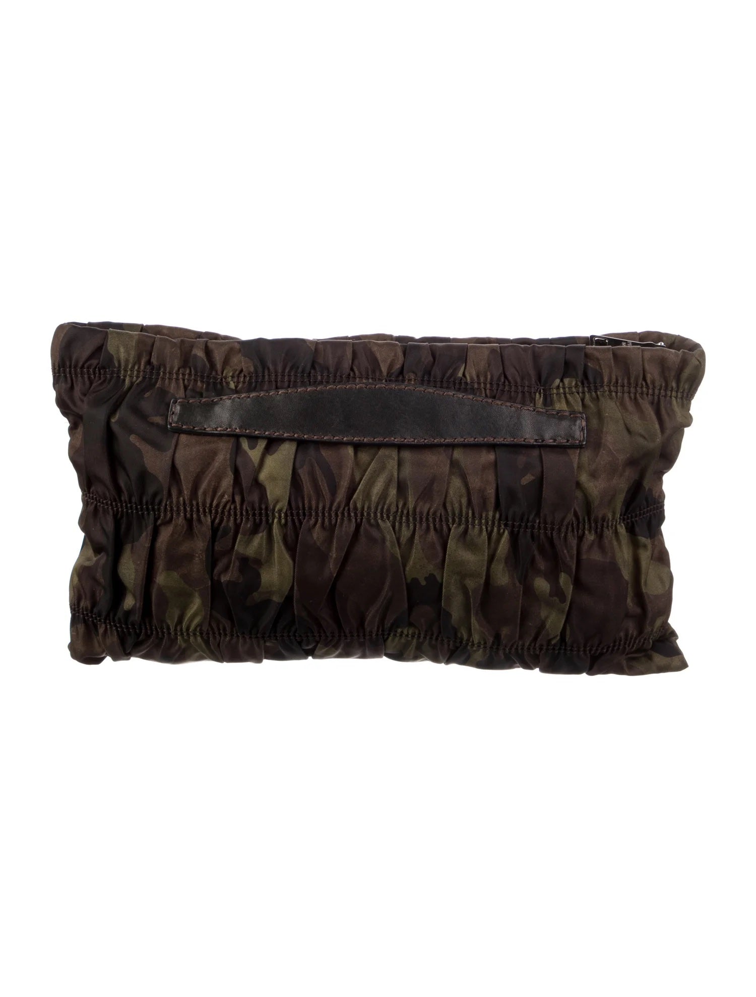 PRADA TESSUTO CAMOFLAGE GAUFRE POUCH CLUTCH BAG