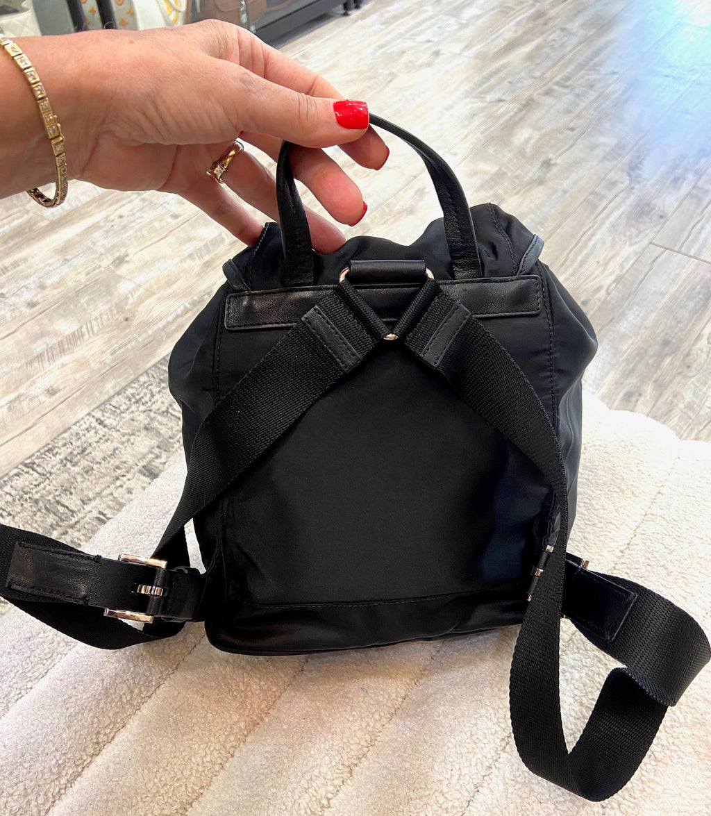 PRADA TESSUTO NYLON SAFFIANO SMALL BACKPACK
