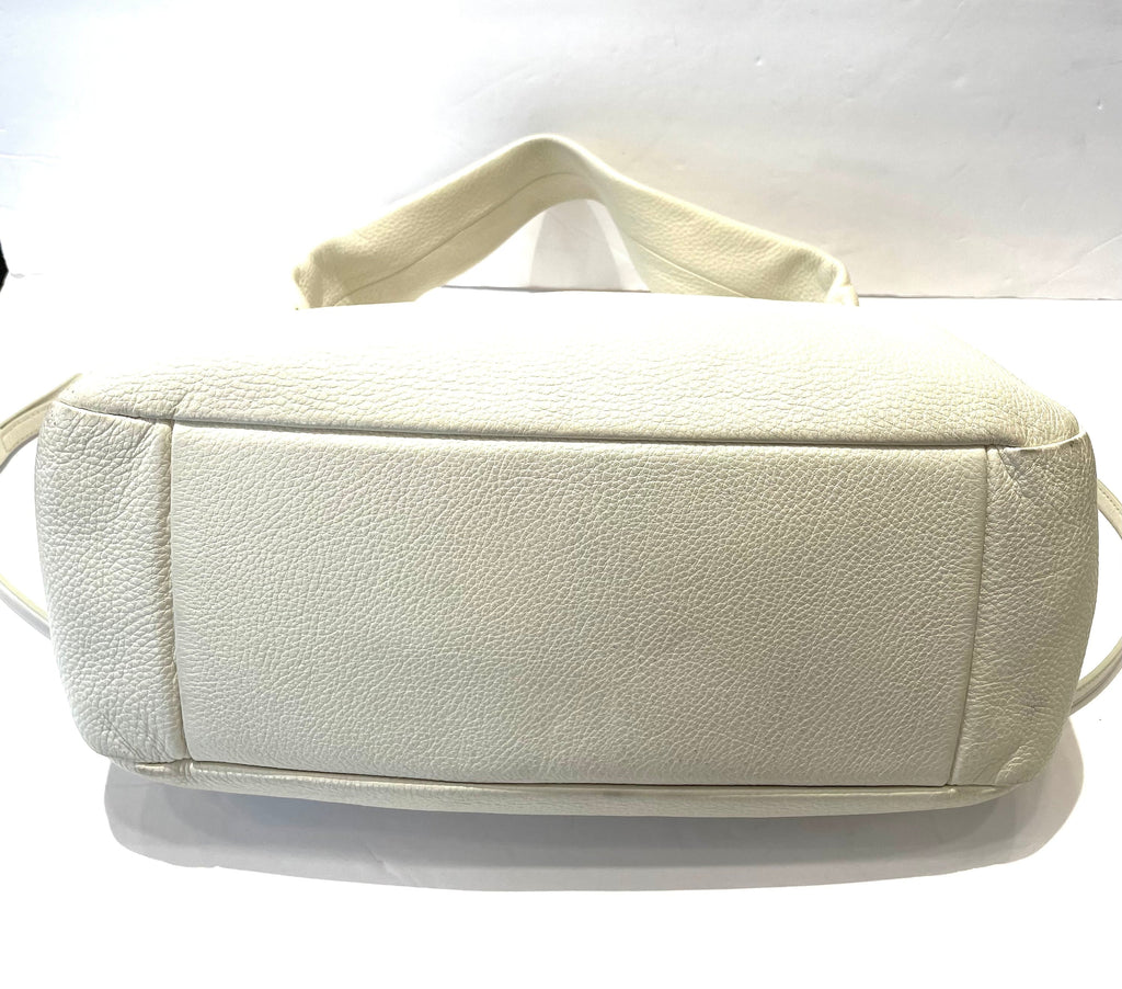 PRADA VITELLO PHENIX CALFSKIN LEATHER HOBO BAG