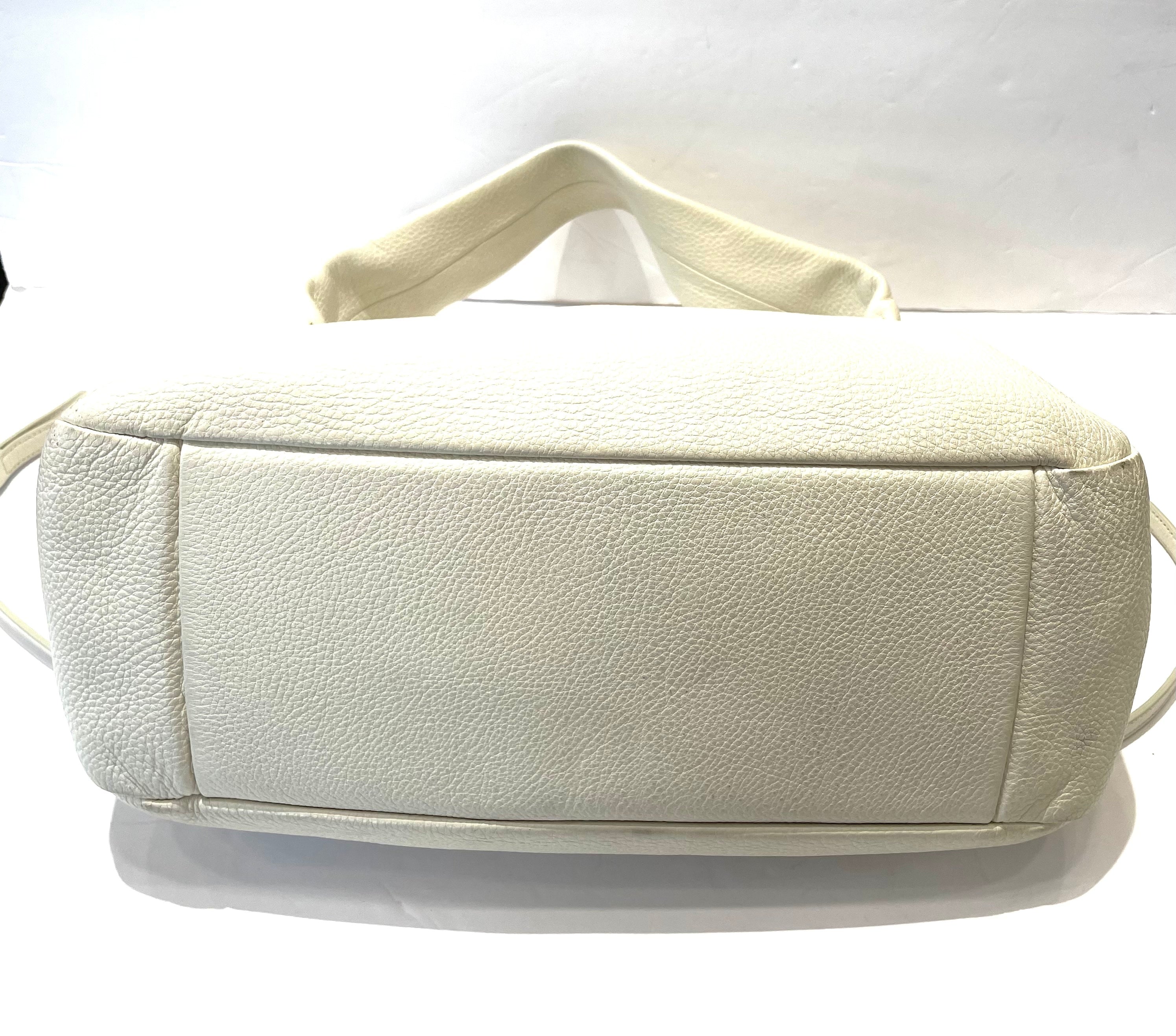 PRADA VITELLO PHENIX CALFSKIN LEATHER HOBO BAG