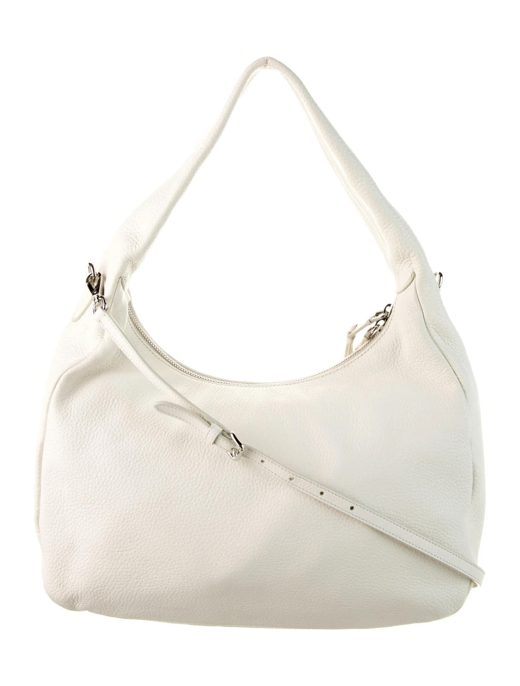 PRADA VITELLO PHENIX CALFSKIN LEATHER HOBO BAG