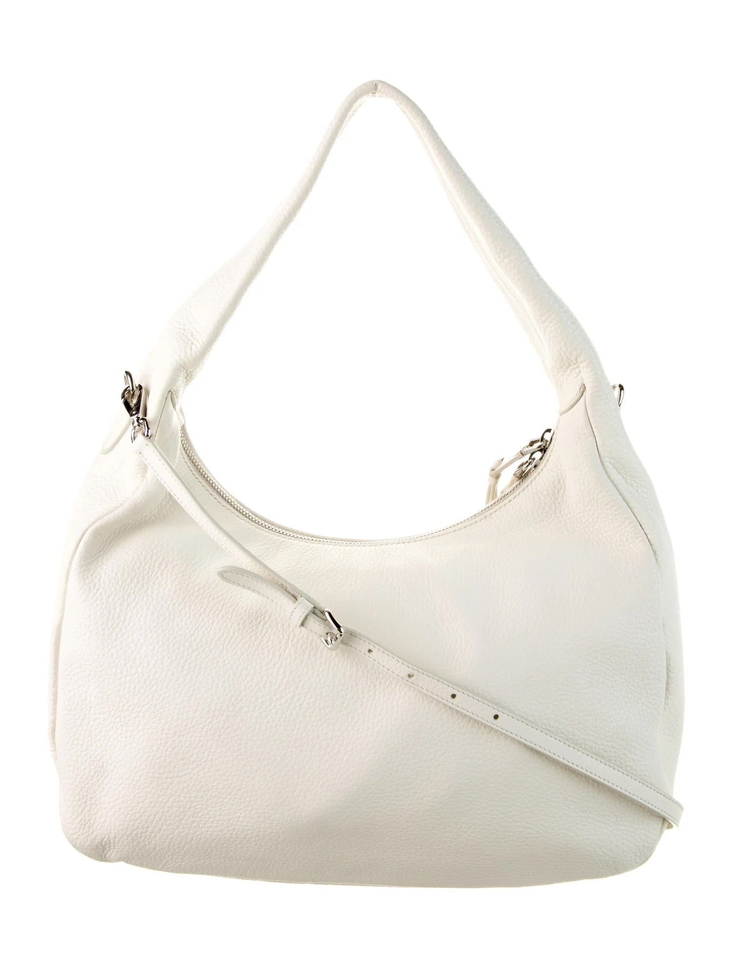 PRADA VITELLO PHENIX CALFSKIN LEATHER HOBO BAG