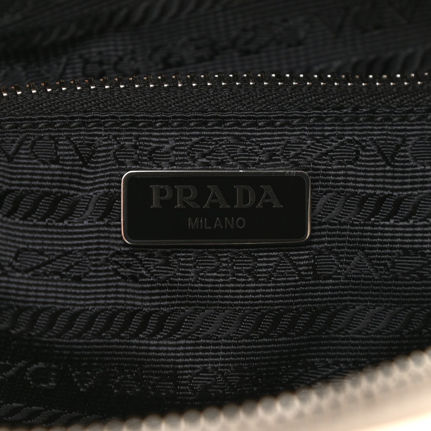 PRADA VITELLO PHENIX CALFSKIN LEATHER HOBO BAG