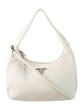 PRADA VITELLO PHENIX CALFSKIN LEATHER HOBO BAG