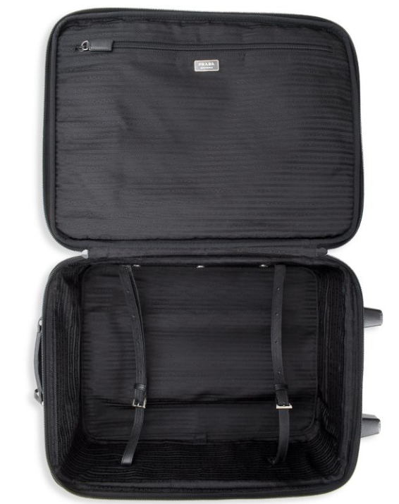 PRADA TESSUTO SAFFIANO TIMMED LUGGAGE