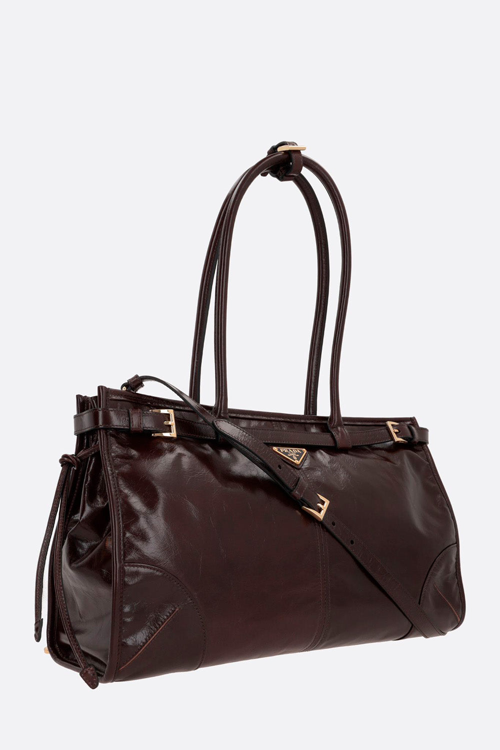 Prada Bonnie Large Leather Handbag