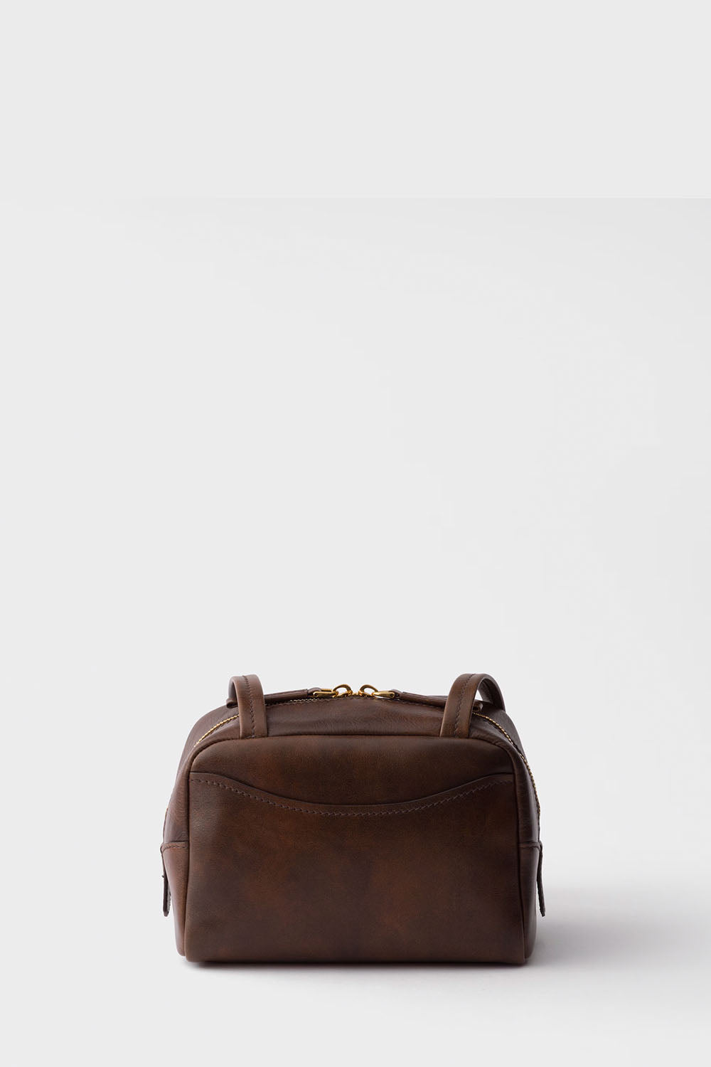 Prada Carry Antiqued Leather Top-Handle Mini-Bag