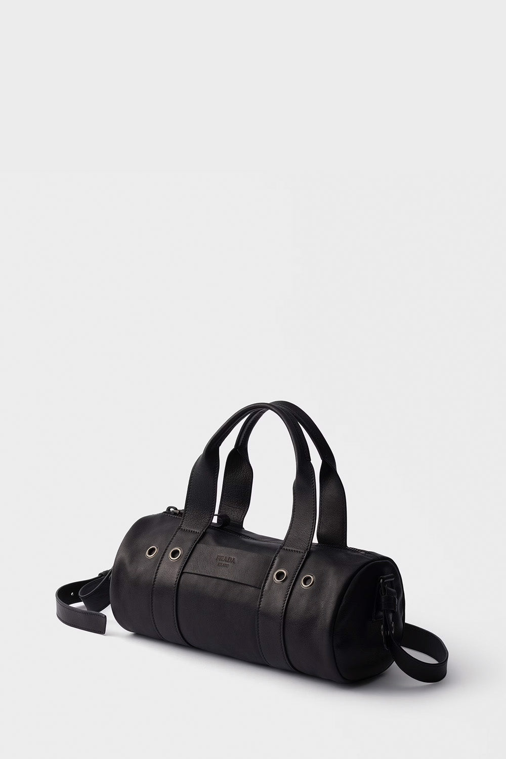 Prada Route Large Leather Top-Handle Bag