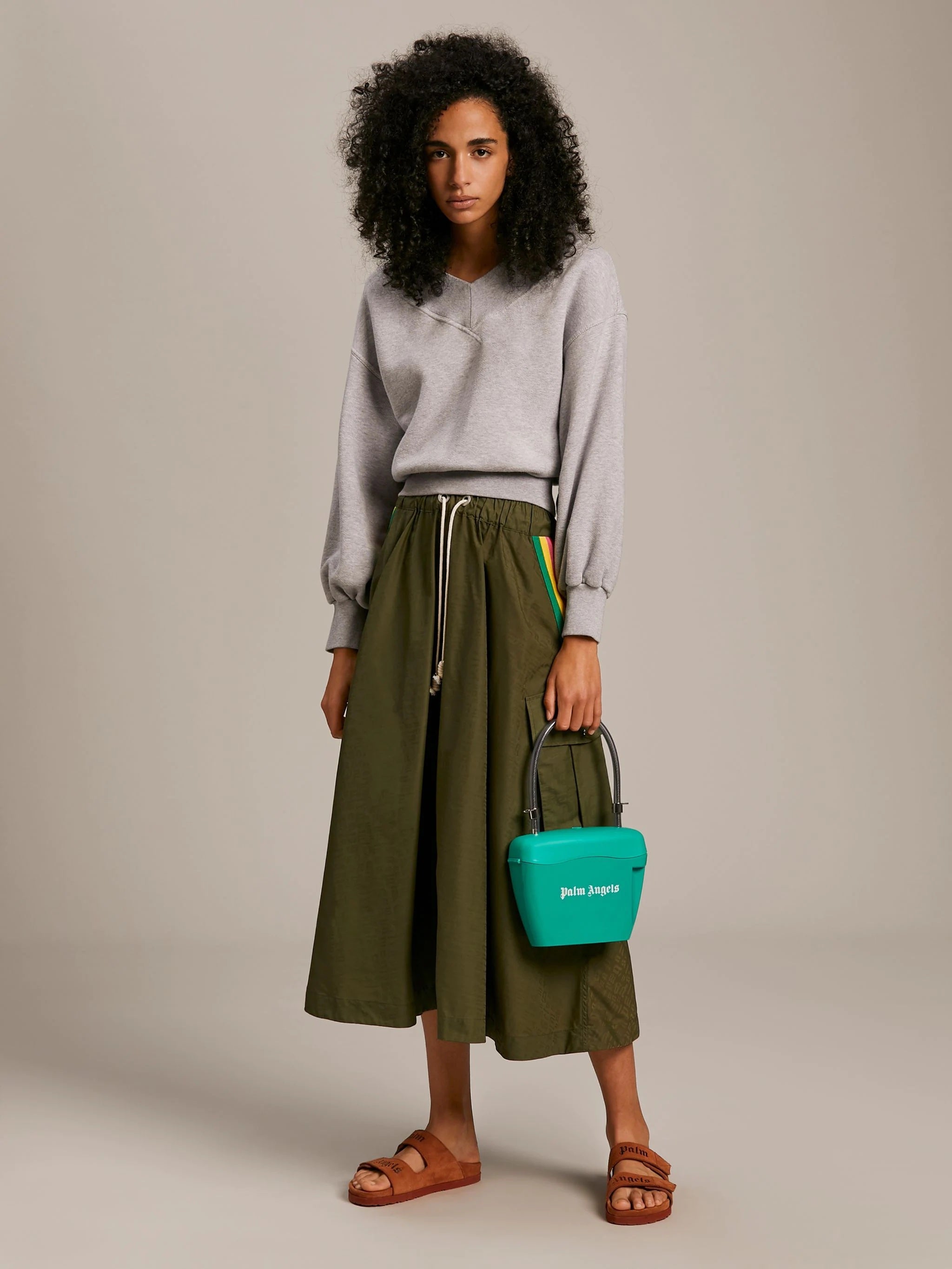 PALM ANGELS PADLOCK ENCRYPTED HANDBAG
