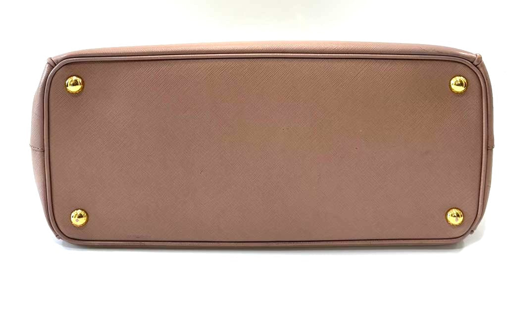 PRADA SAFFIANO LUX LEATHER GALLERIA DOUBLE ZIP MEDIUM TOTE BAG