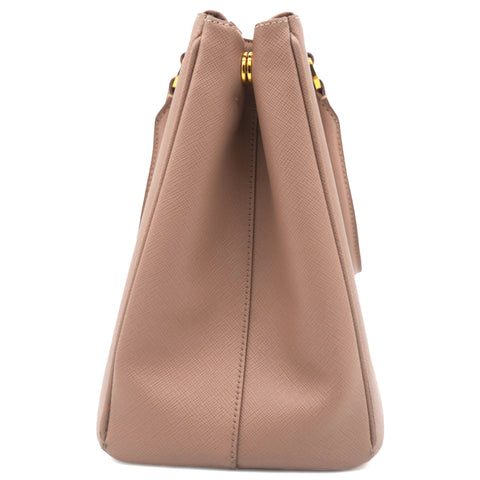 PRADA SAFFIANO LUX LEATHER GALLERIA DOUBLE ZIP MEDIUM TOTE BAG