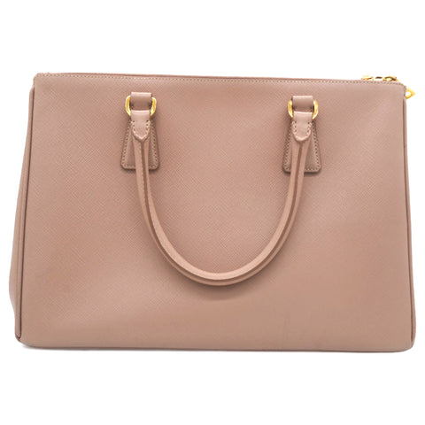 PRADA SAFFIANO LUX LEATHER GALLERIA DOUBLE ZIP MEDIUM TOTE BAG