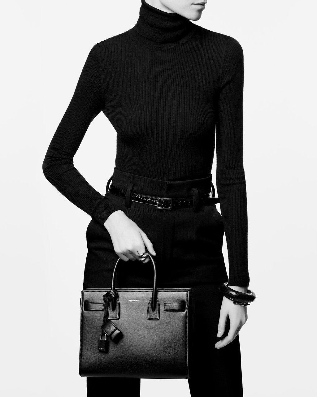 SAINT LAURENT SAC DE JOUR BABY IN SMOOTH LEATHER