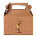 YSL TAKE AWAY CALFSKIN MONOGRAM LEATHER BOX