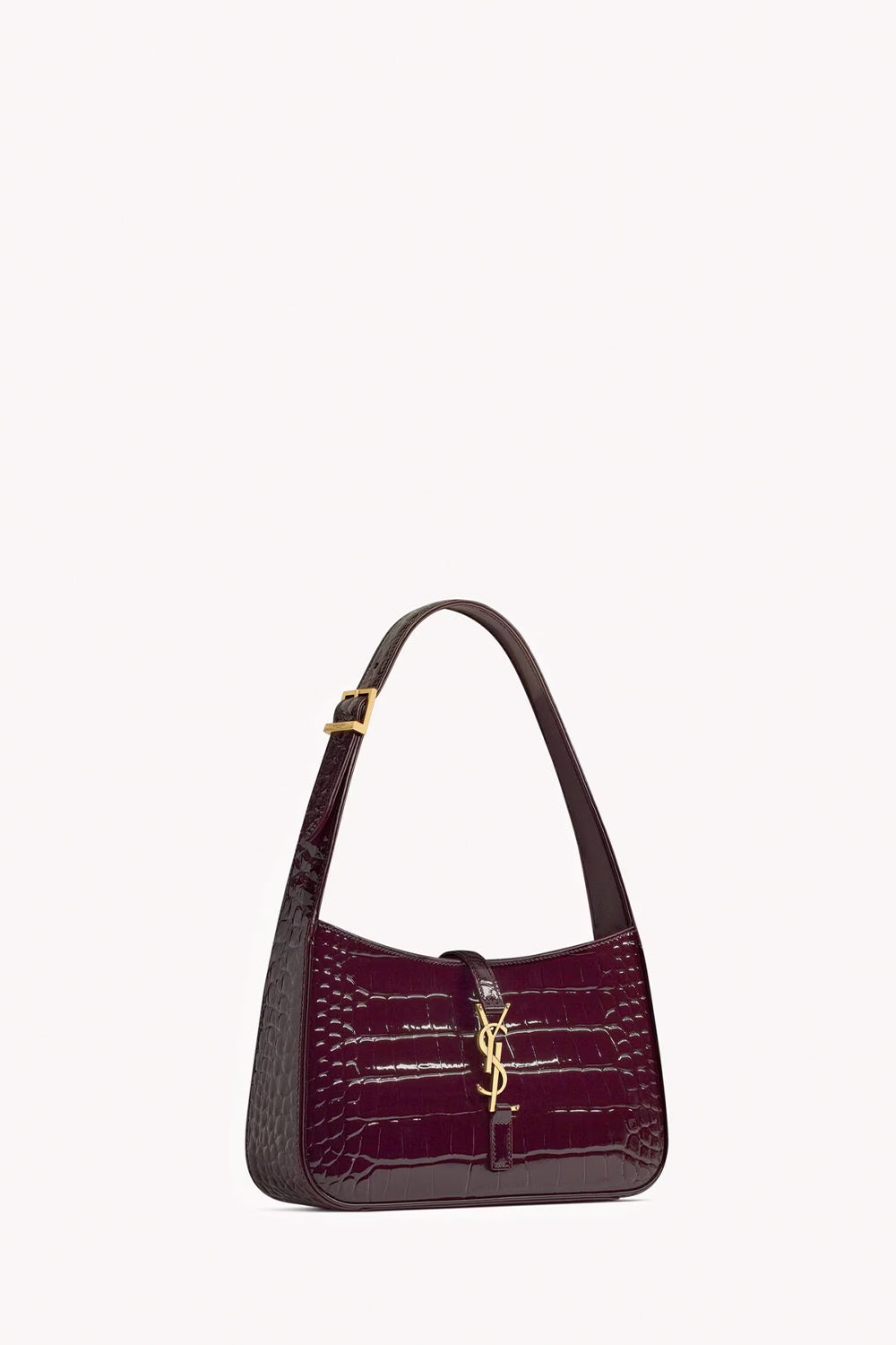 Le 5 À 7 In Crocodile-Embossed Patent Leather