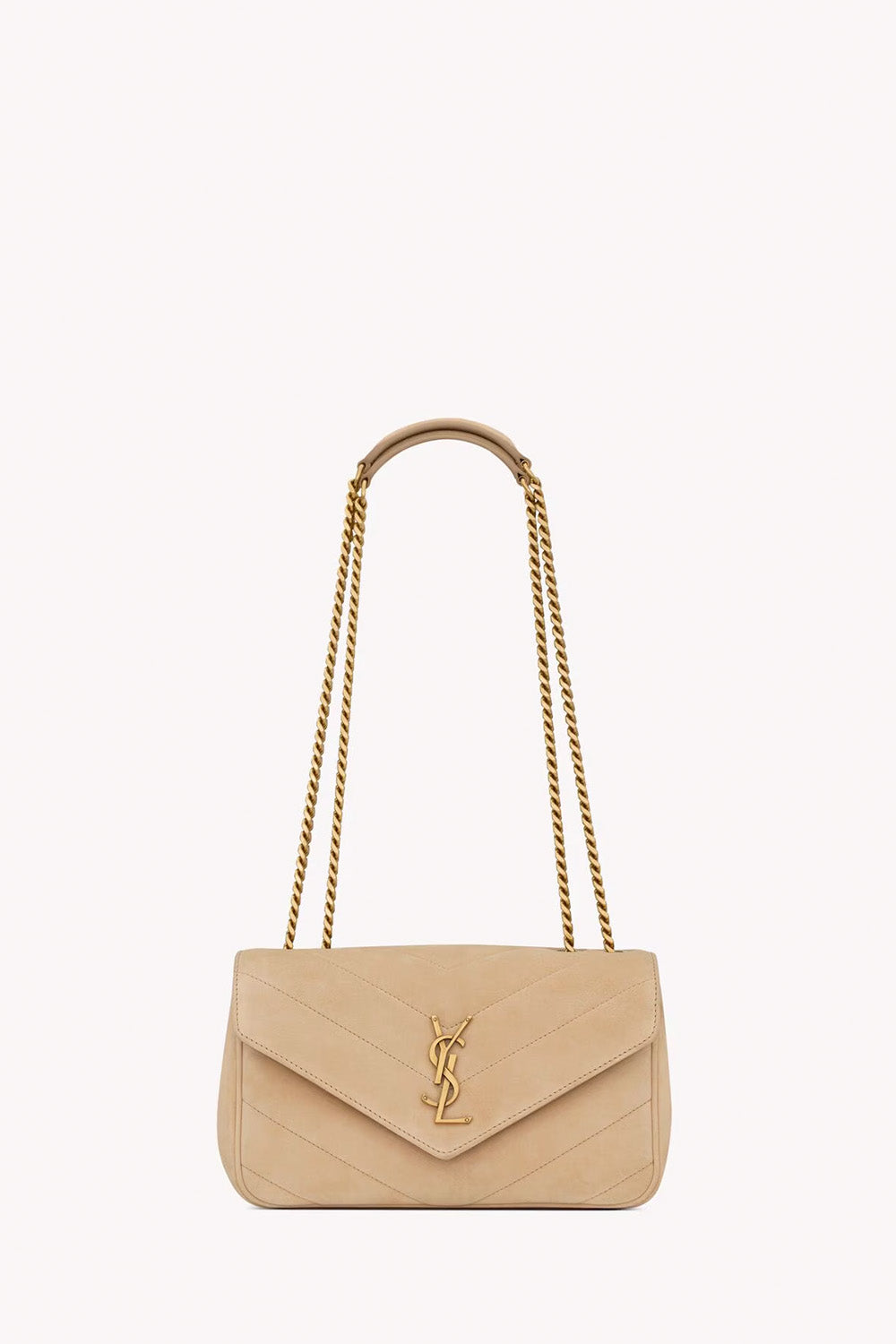 Loulou Small In Matelassé Suede