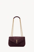 Loulou Small In Matelassé Suede
