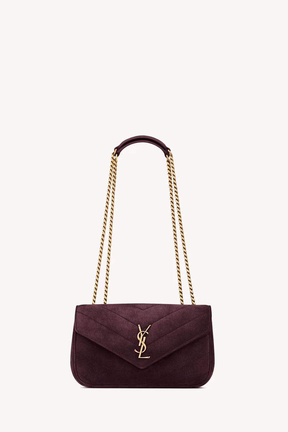 Loulou Small In Matelassé Suede