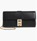 SALVATORE FERRAGAMO CALFSKIN LEATHER WALLET ON A CHAIN
