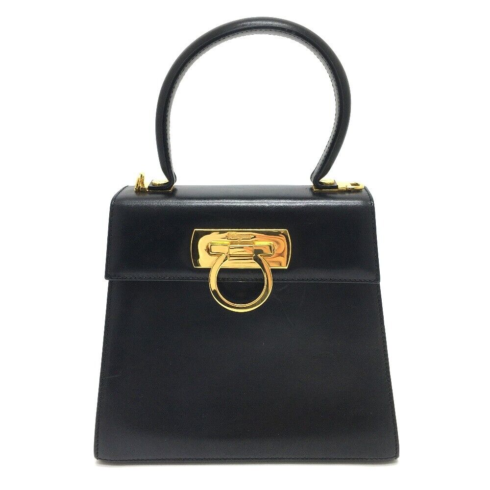 SALVATORE FERRAGAMO GANCINI KELLY  2 WAY BAG