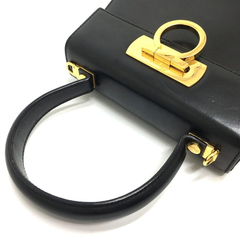 SALVATORE FERRAGAMO GANCINI KELLY  2 WAY BAG