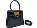 SALVATORE FERRAGAMO GANCINI KELLY  2 WAY BAG
