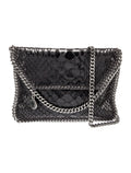 STELLA MCCARTNEY SMALL VEGAN SNAKESKIN FALABELLA CROSSBODY BAG