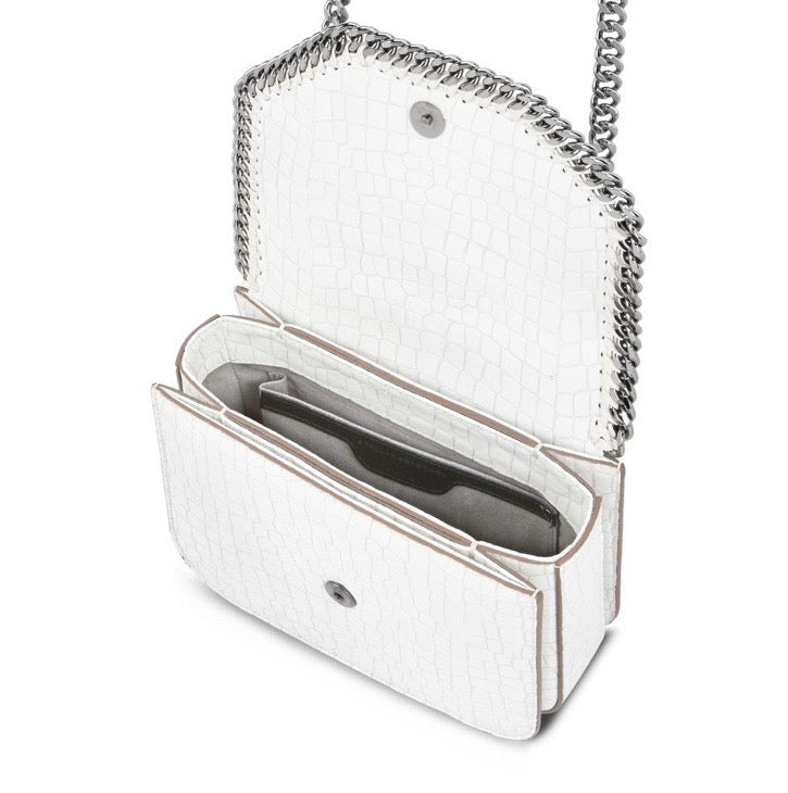 STELLA McCARTNEY CROC MINI FALABELLA BOX BAG