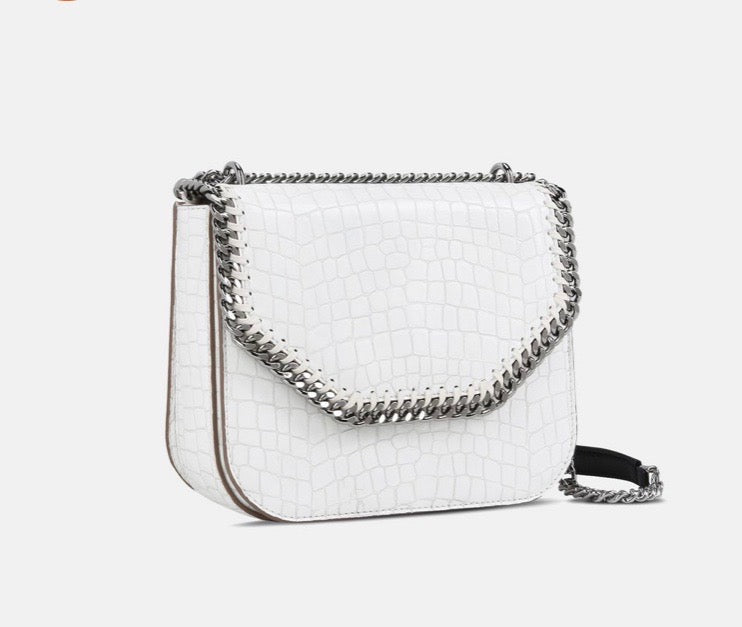 STELLA McCARTNEY CROC MINI FALABELLA BOX BAG