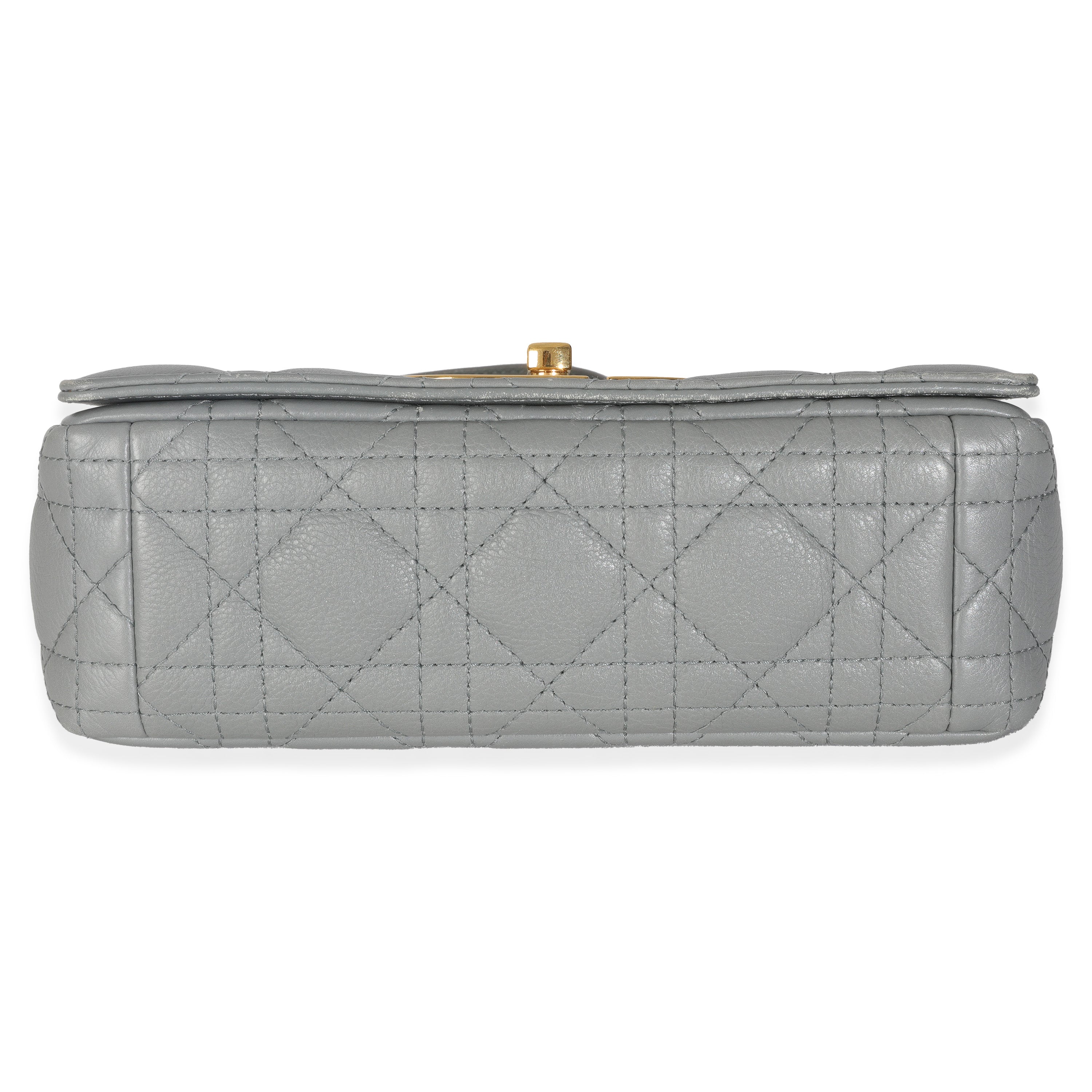 Blue Supple Calfskin Small Caro Chain Bag