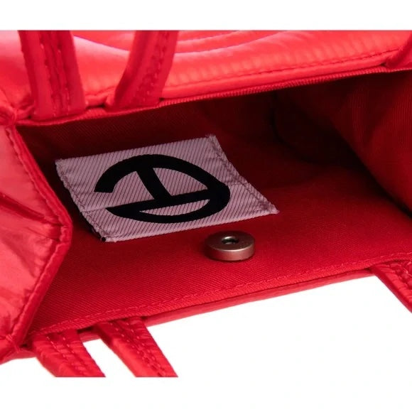 TELFAR VEGAN LEATHER SMALL PUFFER TOTE BAG