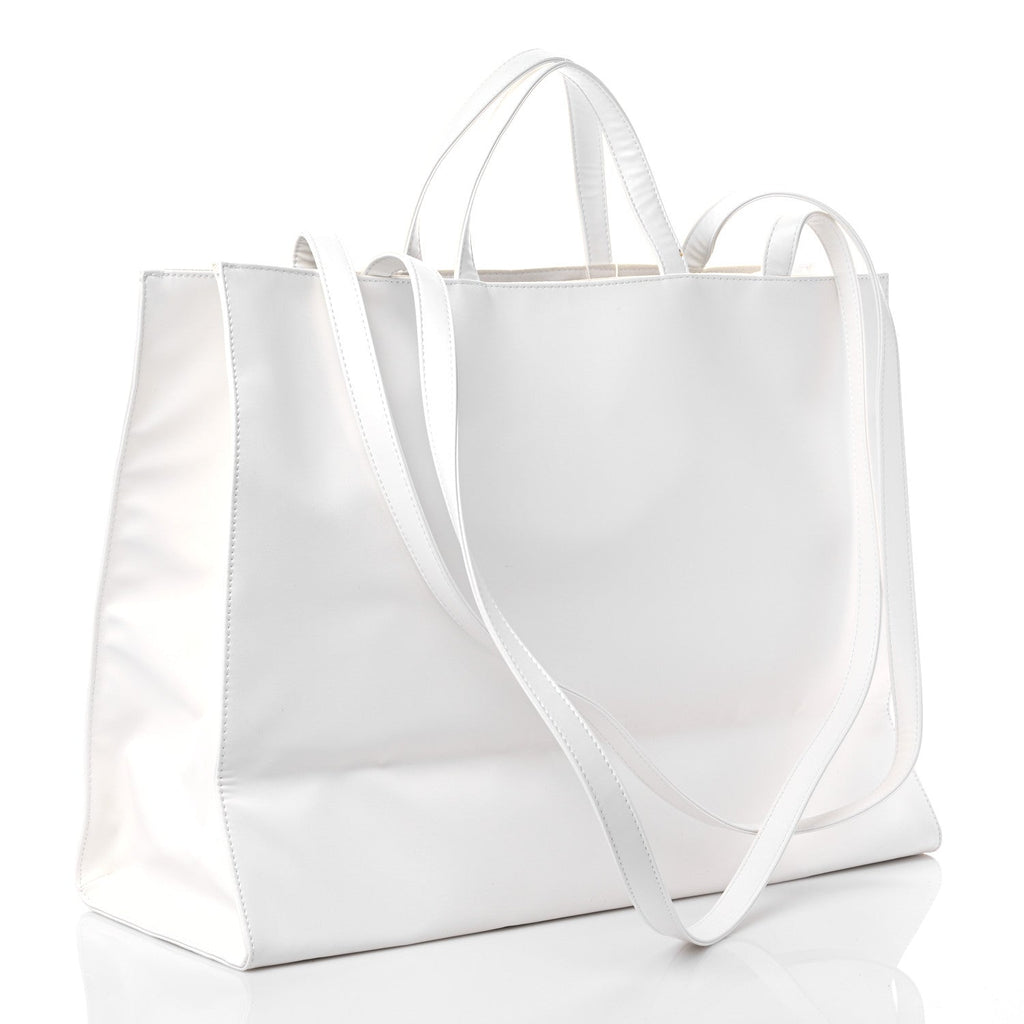 TELFAR VEGAN LEATHER SHOPPING TOTE BAG