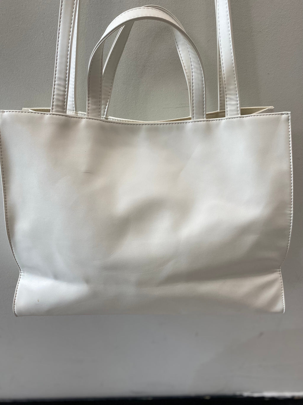 TELFAR VEGAN LEATHER SHOPPING TOTE BAG