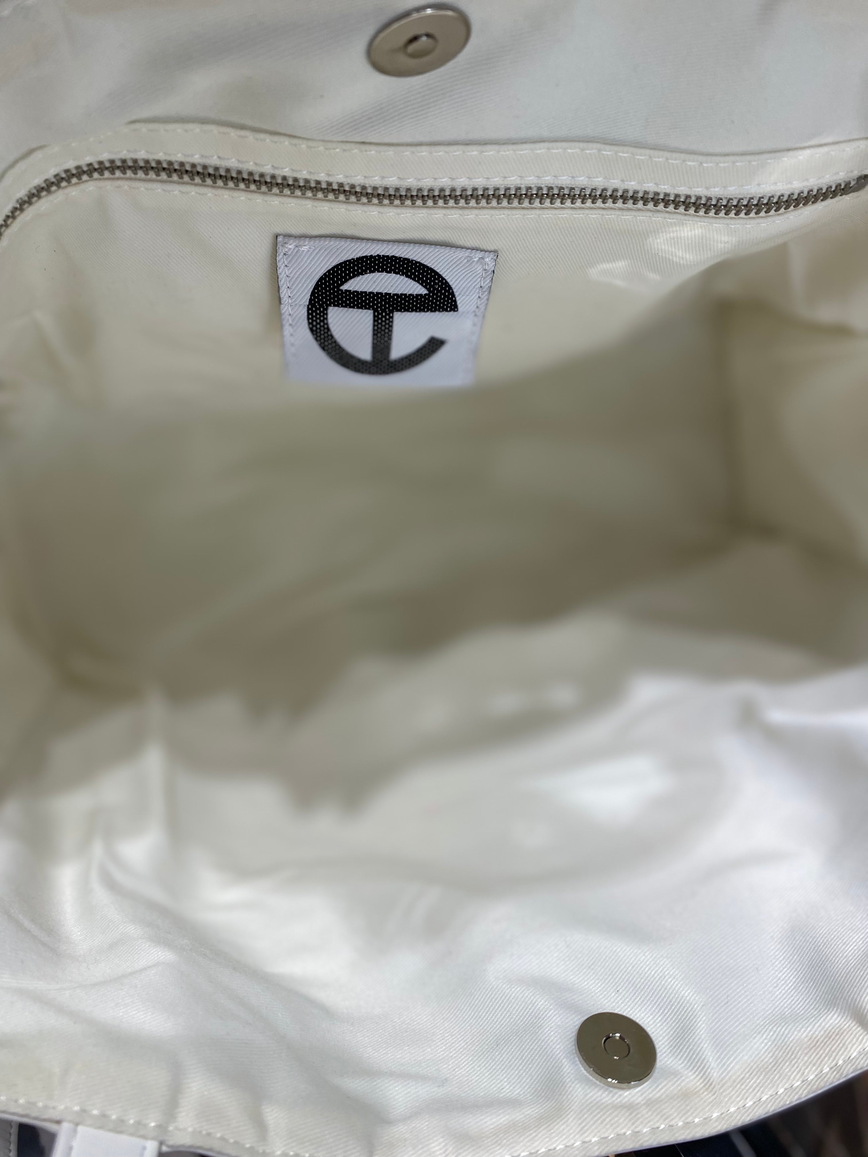 TELFAR VEGAN LEATHER SHOPPING TOTE BAG
